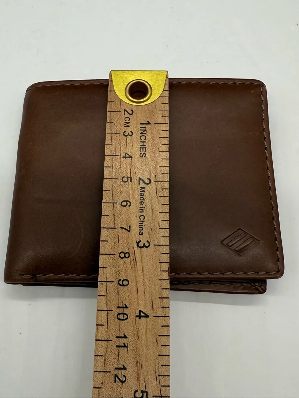 Joseph Abboud Mens Brown Genuine Leather Bi-Fold Wallet